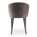 Cadeira para Sala de Jantar Estofada em Tecido Made in Italy 4 Peças - Tagata Viadurini