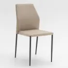 Cadeira Sala de Jantar Sentado em Microfibra Made in Italy, 2 Peças - Camelia Viadurini