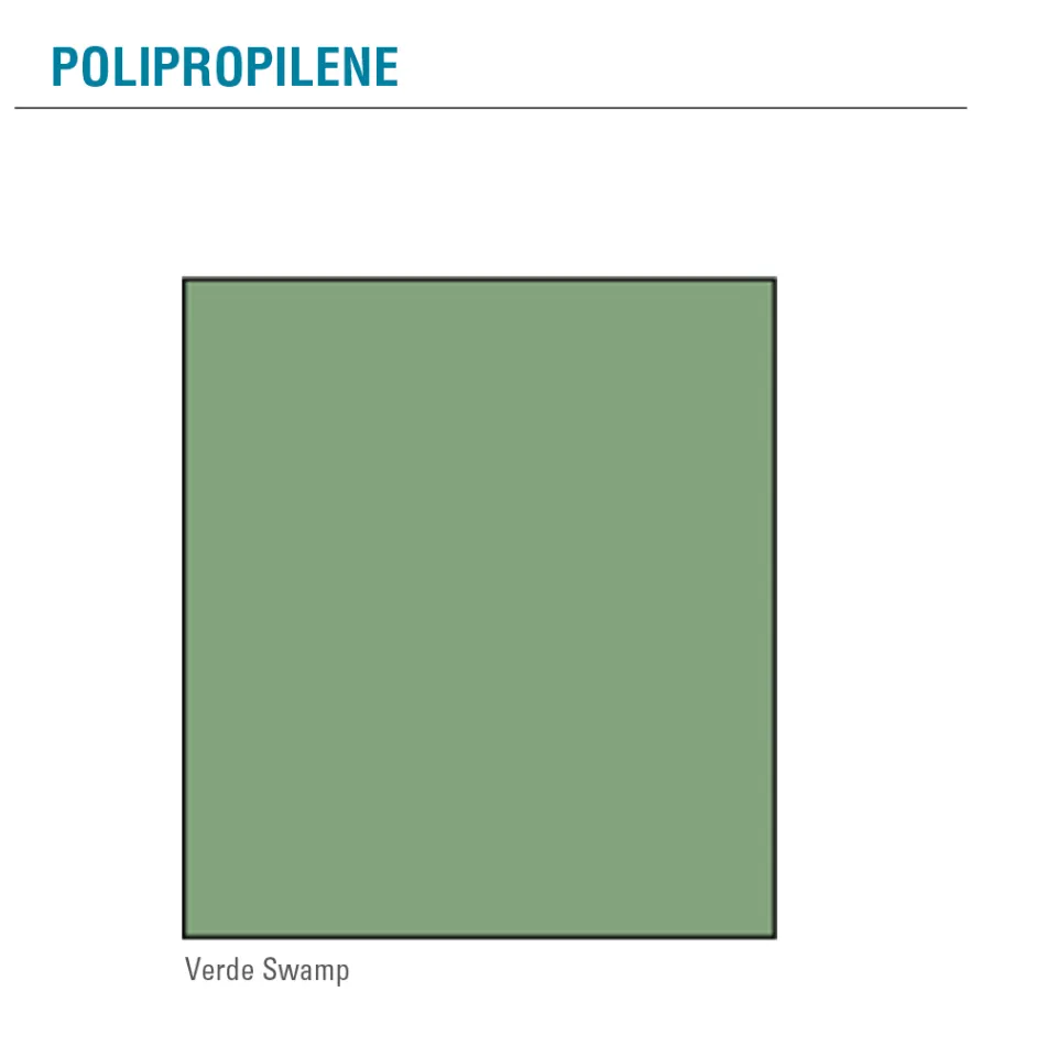 Cadeira de sala de estar em madeira e polipropileno Made in Italy, 4 peças - Marbella Viadurini