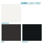 Cadeira de sala de metal e assento de microfibra feito na Itália, 2 peças - Fabiola Viadurini