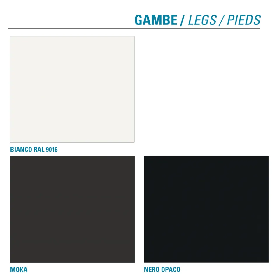 Cadeira de sala de metal e assento de microfibra feito na Itália, 2 peças - Fabiola Viadurini