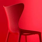 Cadeiras de jardim empilháveis de design em polipropileno 4 peças - Love by Vondom Viadurini