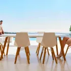 Cadeiras de Sala ou Cozinha em Polipropileno e Madeira - Faz Wood by Vondom Viadurini