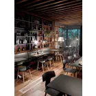 Cadeiras de jantar em madeira e polipropileno da Itália, 2 peças - Trevo Viadurini