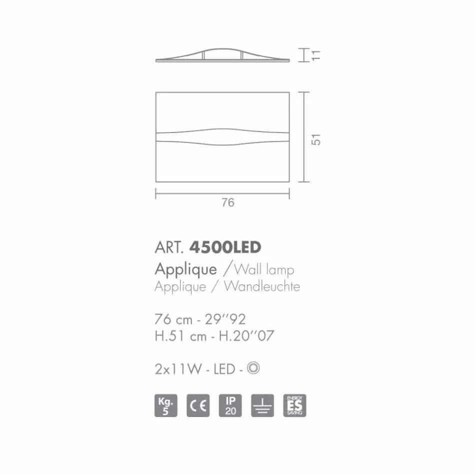 Apliques Selene Art & Light com painéis texturizados artesanais Viadurini