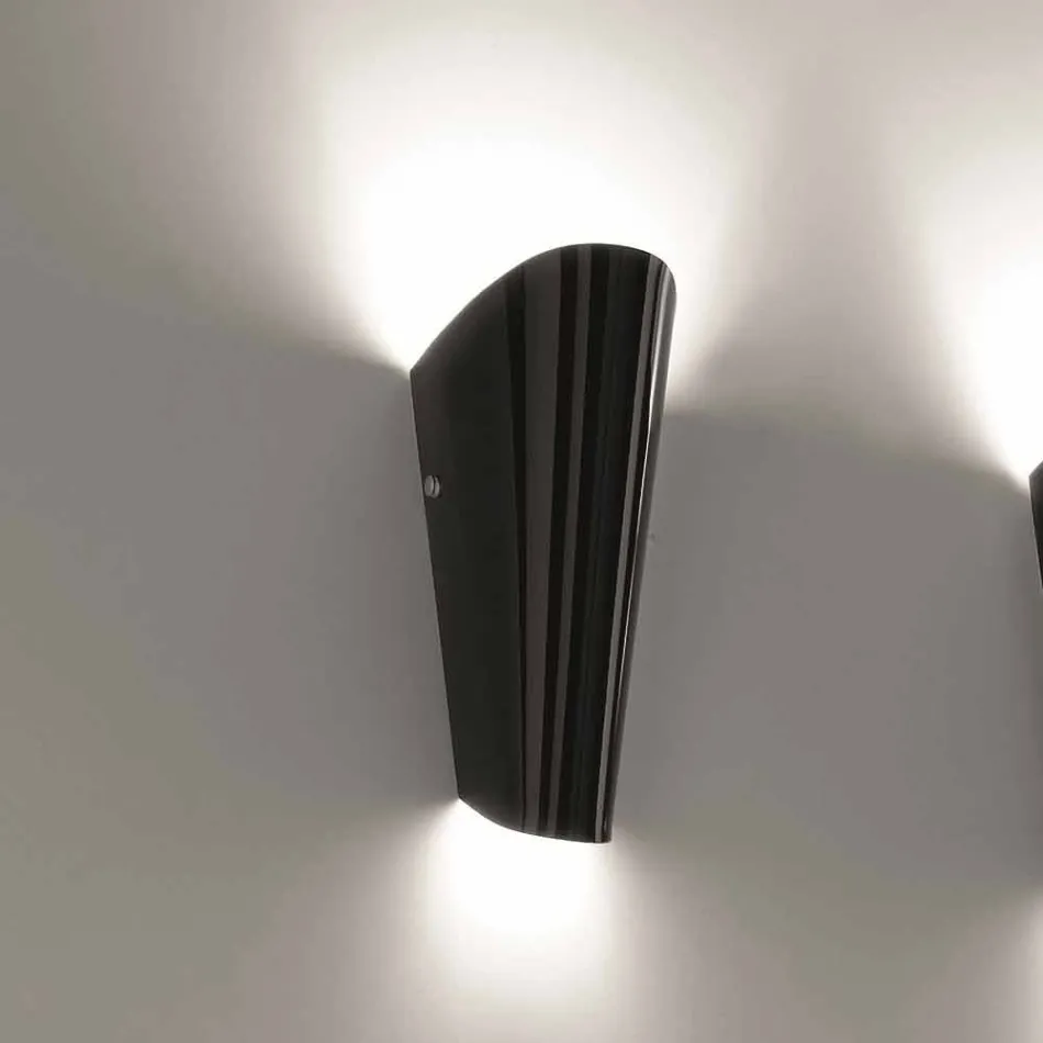 Selene Bloom luz de parede artesanal de vidro na Itália 12x11 A 28 cm Viadurini