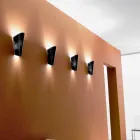 Selene Bloom luz de parede artesanal de vidro na Itália 12x11 A 28 cm Viadurini