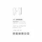 Selene Bloom luz de parede artesanal de vidro na Itália 12x11 A 28 cm Viadurini