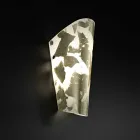 Selene Bloom luz de parede artesanal de vidro na Itália 12x11 H28cm Viadurini