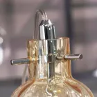 Candeeiro de mesa Selene Bossa Nova Ø10 H 26cm em vidro âmbar soprado Viadurini