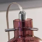 Candeeiro de mesa Selene Bossa Nova Ø11 H16cm, vidro soprado ametista Viadurini