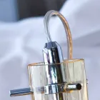 Candeeiro de mesa Selene Bossa Nova Ø15 H 21cm em vidro âmbar soprado Viadurini