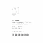 Candeeiro de mesa Selene Bossa Nova Ø15 H 21cm em vidro âmbar soprado Viadurini