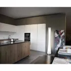 Selene Luminária de pé de vidro soprado de ampulheta Ø36 H175cm Viadurini