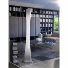 Selene Luminária de pé de vidro soprado de ampulheta Ø36 H175cm Viadurini