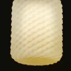 Luminária pendente de vidro soprado Selene Domino Ø21 H 27/140 cm Viadurini