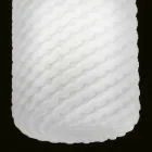 Luminária pendente de vidro soprado Selene Domino Ø21 H 27/140 cm Viadurini