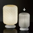 Candeeiro de mesa Selene Domino Ø15 H22cm, vidro soprado Viadurini