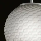 Selene Domino lustre de vidro soprado artesanal Ø27 H 27 / 140cm Viadurini