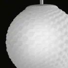 Selene Domino lustre de vidro soprado artesanal Ø27 H 27 / 140cm Viadurini