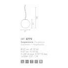 Selene Domino lustre de vidro soprado artesanal Ø27 H 27 / 140cm Viadurini