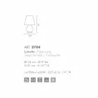 Selene Forever luminária Ø24 H41cm, vidro soprado branco fabricado na Itália Viadurini