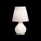 Selene Forever luminária Ø24 H41cm, vidro soprado branco fabricado na Itália Viadurini