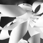 Luminária de teto de metal Selene Ginger produzida na Itália Ø50 H35cm Viadurini