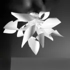 Luminária de teto de metal Selene Ginger produzida na Itália Ø50 H35cm Viadurini