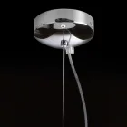 Luminária pendente de vidro soprado Selene Kluvì Ø19 H 27 / 150cm Viadurini