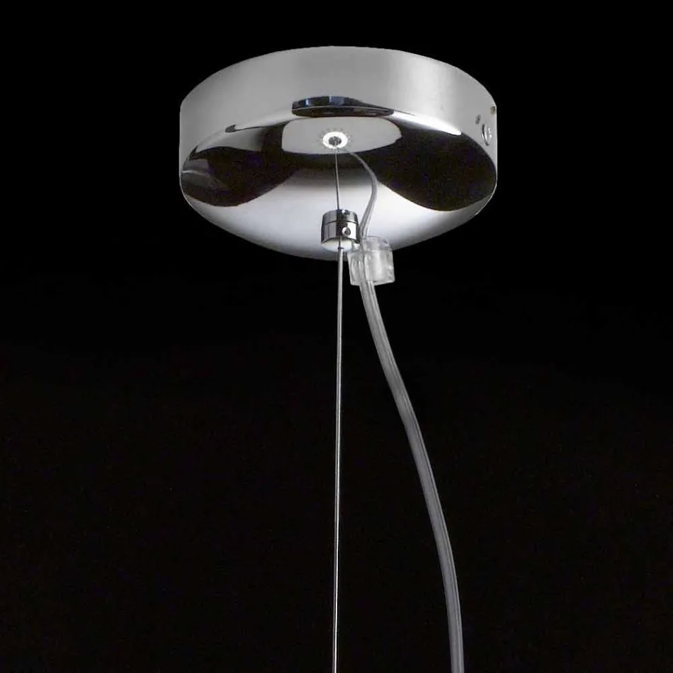 Luminária pendente de vidro soprado Selene Kluvì Ø19 H 27 / 150cm Viadurini