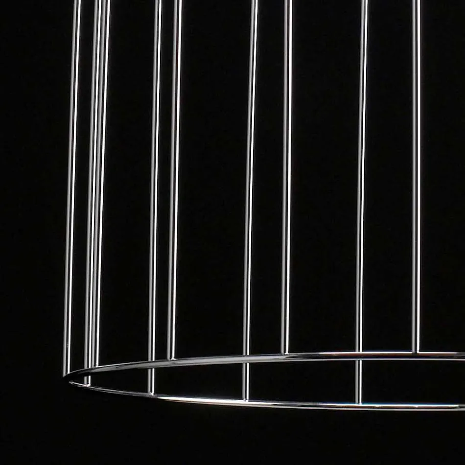 Luminária pendente de vidro soprado Selene Kluvì Ø33 H 41/150 cm Viadurini