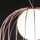 Luminária pendente de vidro soprado Selene Kluvì Ø54 H 70 / 200cm Viadurini