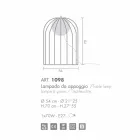 Selene Kluvì candeeiro de mesa design em vidro soprado Ø54 H 70cm Viadurini