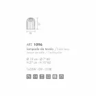 Selene Kluvì vidro soprado e lâmpada de metal Ø19 H 27cm Viadurini