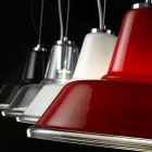 Luminária pendente de vidro soprado Selene Lampara Ø37 H 24/140 cm Viadurini