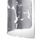 Candeeiro pingente moderno Selene Papiro em cristal Ø15 H 125cm Viadurini