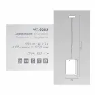 Candeeiro pingente moderno Selene Papiro em cristal Ø26 H 125cm Viadurini