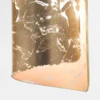 Luminária de teto Selene Papiro em cristal Ø15 H30cm, fabricada na Itália Viadurini