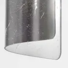 Luminária de teto Selene Papiro em cristal Ø15 H30cm, fabricada na Itália Viadurini