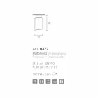 Luminária de teto Selene Papiro em cristal Ø15 H30cm, fabricada na Itália Viadurini