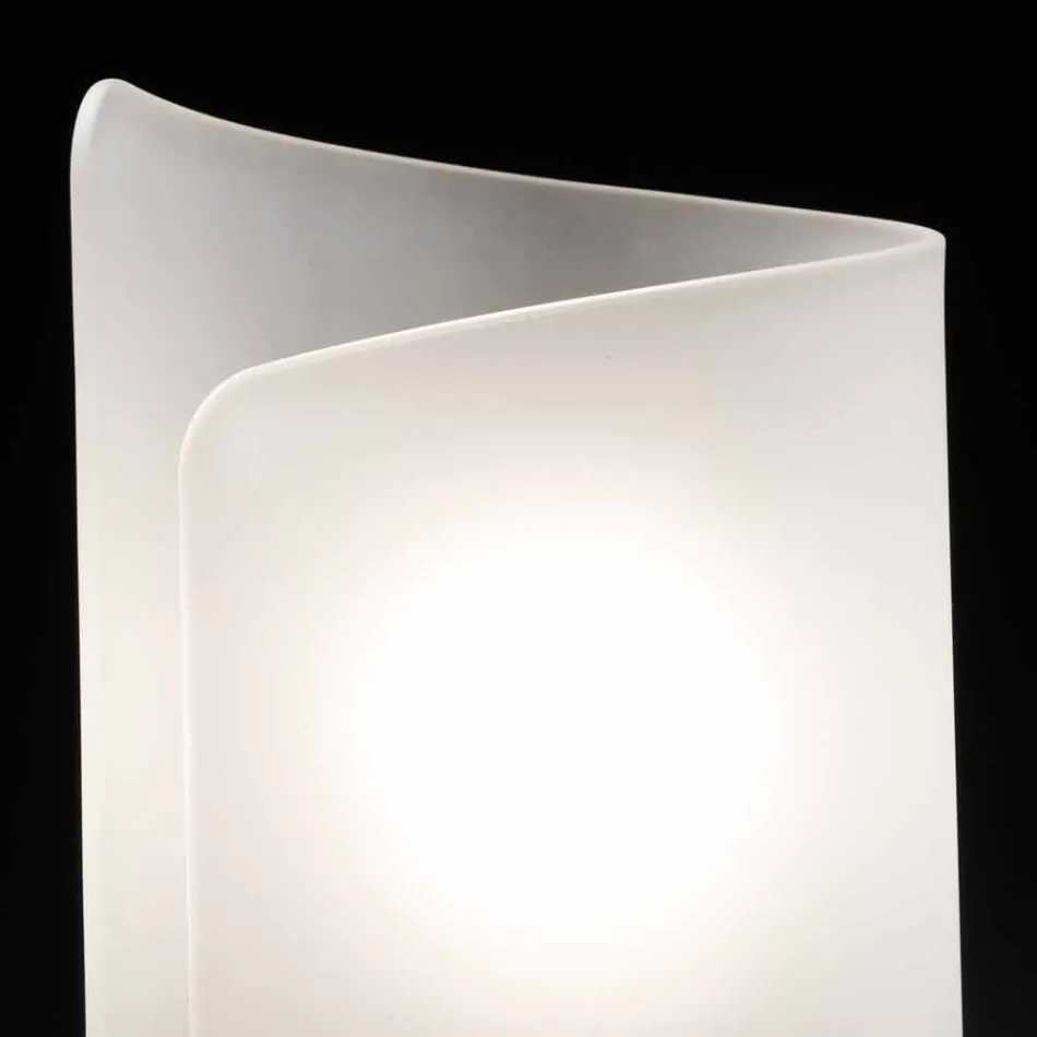 Candeeiro de mesa de cristal Selene Papiro made in Italy 15x14xH25cm Viadurini