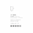 Candeeiro de mesa de cristal Selene Papiro made in Italy 15x14xH25cm Viadurini