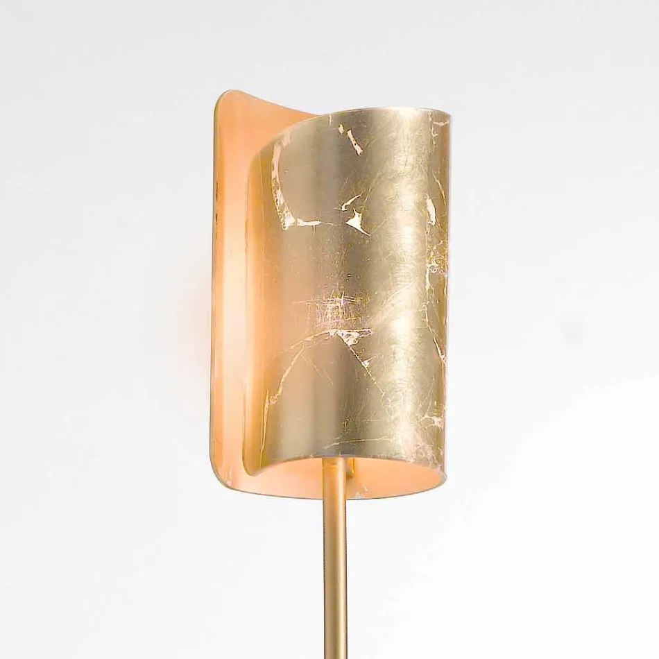 Luminária de pé design Selene Papiro em cristal Ø15 H 180cm Viadurini