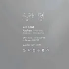 Aplique Selene Scudo em aço pintado com design moderno Viadurini