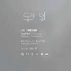 Aplique Selene Scudo em aço pintado com design moderno Viadurini