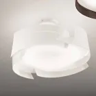 Plafon Selene Vultur em aço Ø47 A 25cm Viadurini