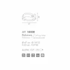 Plafon Selene Vultur em aço Ø47 A 25cm Viadurini