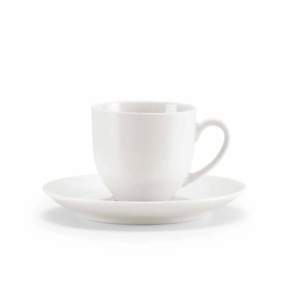 Conjunto de 18 xícaras de chá com açucareiro e bandeja de porcelana - Lucerna Viadurini