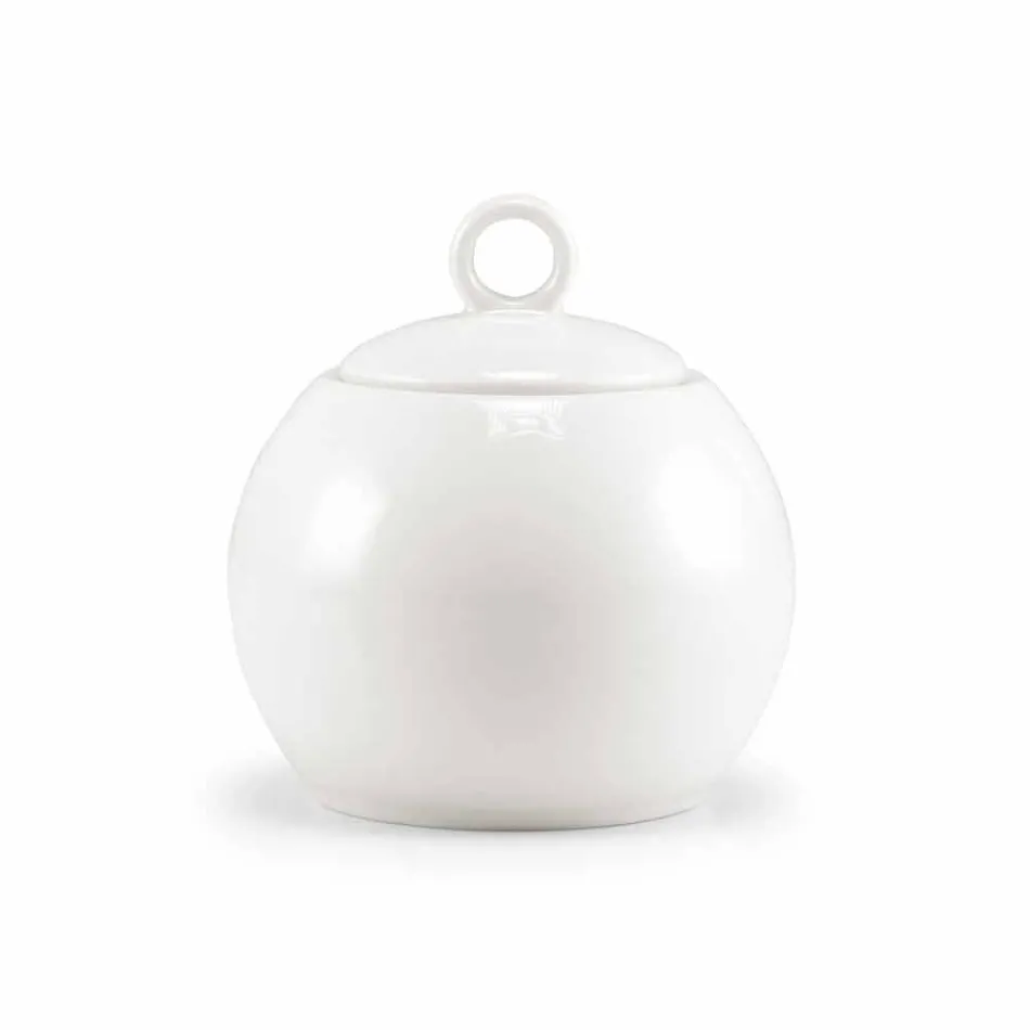 Conjunto de 18 xícaras de chá com açucareiro e bandeja de porcelana - Lucerna Viadurini